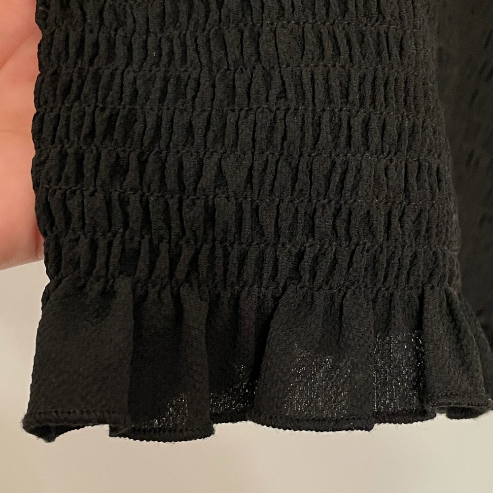 Black Ruffled Tank - Picture 4 of 5